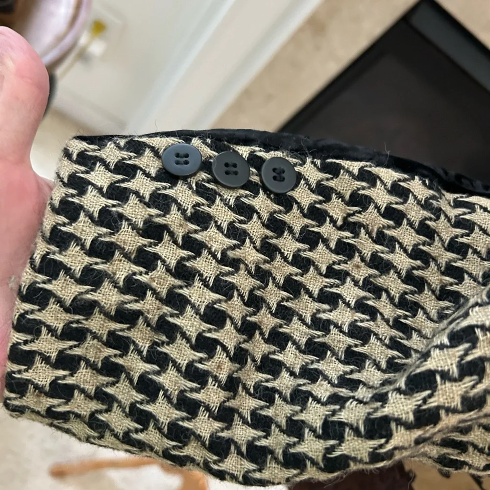 Stanley Blacker Vintage Patchwork  Blazer - Black, Brown, Tan - Picture 4 of 12